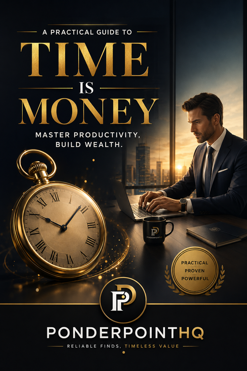 Time Is Money – A Practical Guide to Productivity & Wealth by PonderPoint HQ